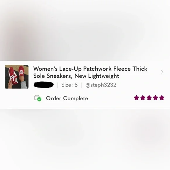 Rebellious Rose Red and White Sneakers - Picture 5 of 5